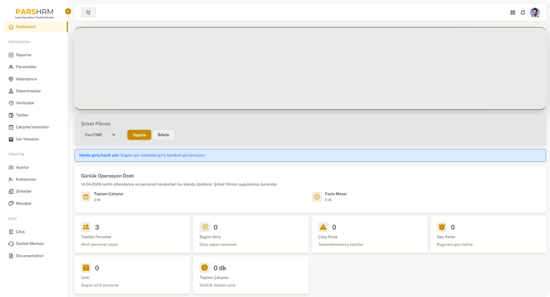 hero dashboard